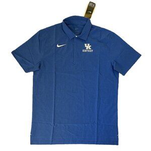 Nike Men's Kentucky Wildcats Polo Shirt Size L Blue NCAA Football NWT $85